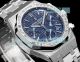 Swiss 11 replica Audemars Piguet Royal Oak 38 Lady Blue Baguettes 7750 Watch (4)_th.jpg